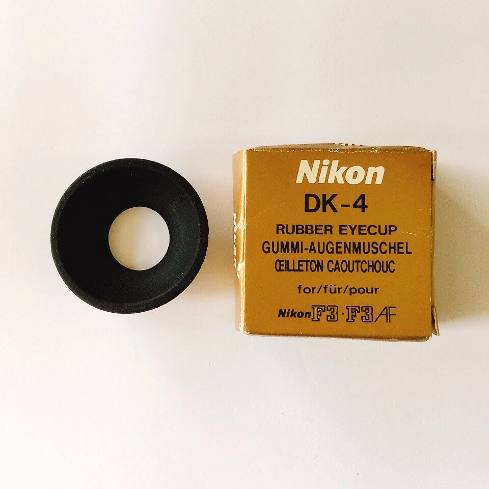 Ocular de goma Nikon DK-4 para manuales en inglés F3 y F3AF en caja hecha en Japón Foto 2 de 4