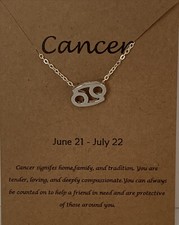 Cancer Zodiac Astrology Necklace