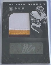 ANTONIO GIBSON 2020 Panini Black Rookie Auto Patch /199 #229 RC Autograph