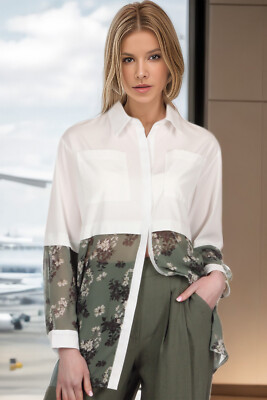 Blouse milky green Size 2, 4, 6, 8, 10 US Fashionable NEW High Quality