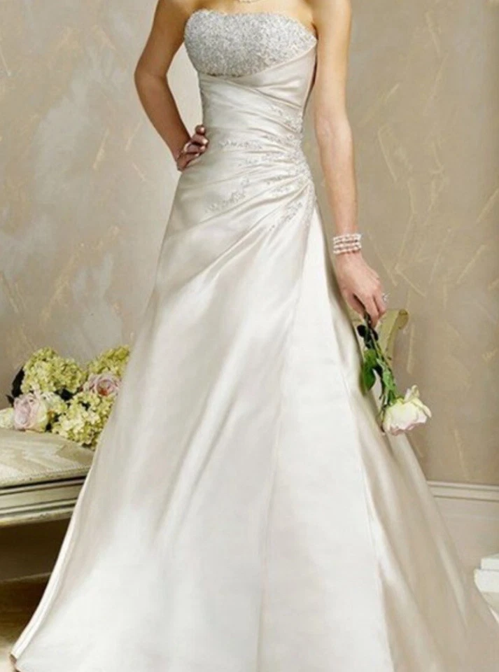 Maggie Sottero Wedding Gown, Adelaide A3157 Sz16 Beaded & Jeweled, Diamond White - Image 2 of 4