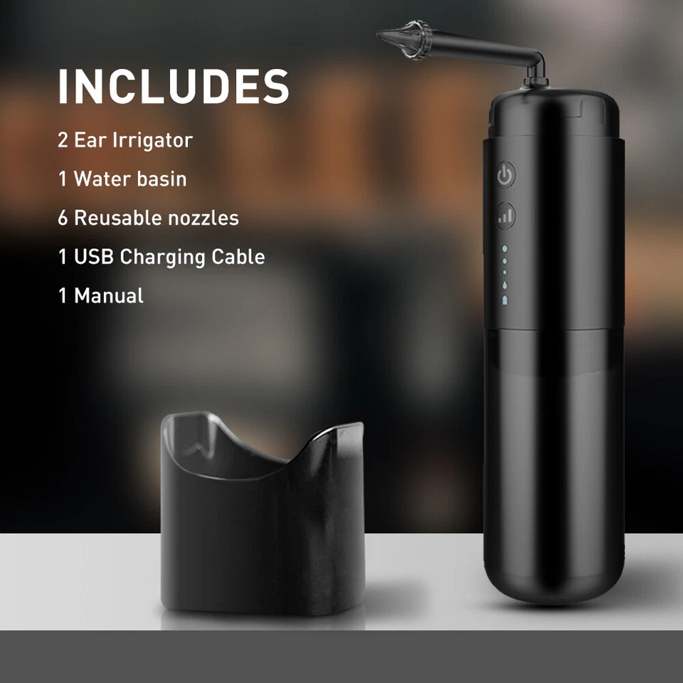 Electric Ear Wax Removal Tool Water Powered Wush Cleaner Ear Cleaning - image 4 of 4