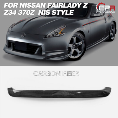 For 09+ Nissan 370Z Z34 Carbon Fiber Front Bumper Nose Chin