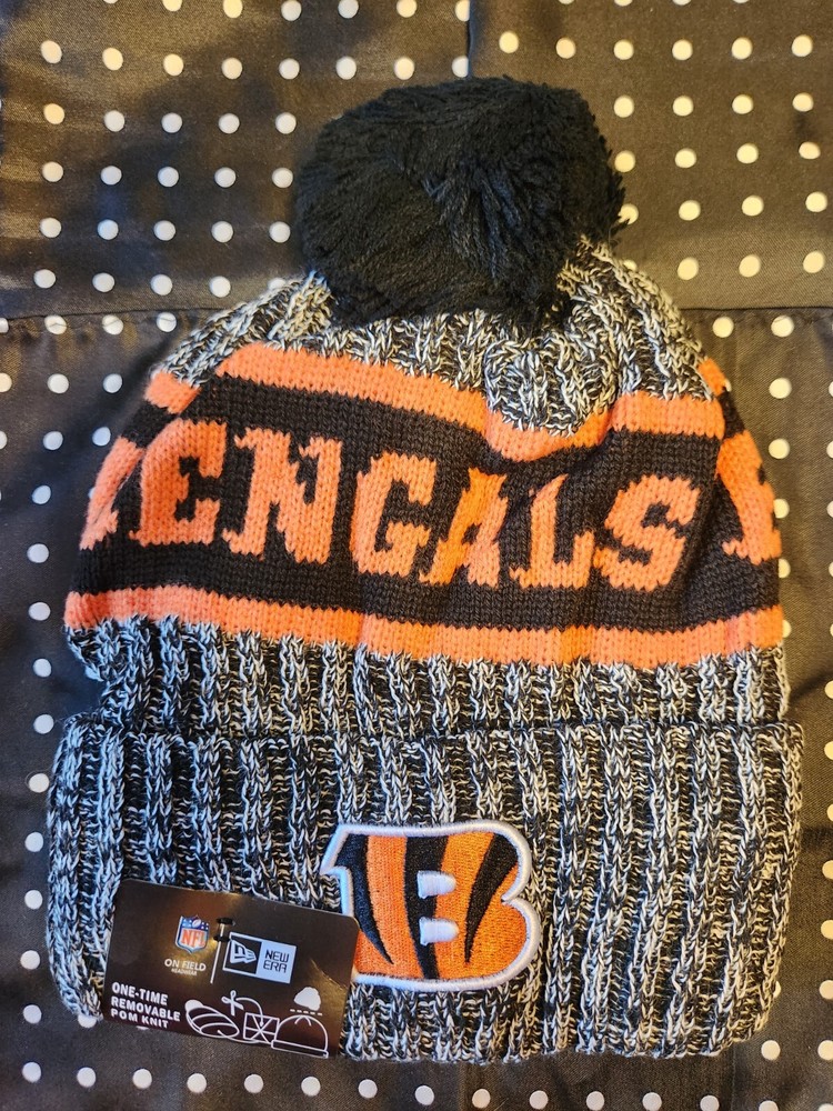 Cincinnati Bengals Football New Era Unisex Beanie Knit Hat With Pom