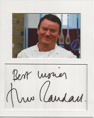 Theo Randall Chef signed original authentic Autogramm Unterschrift und Foto UACC RD