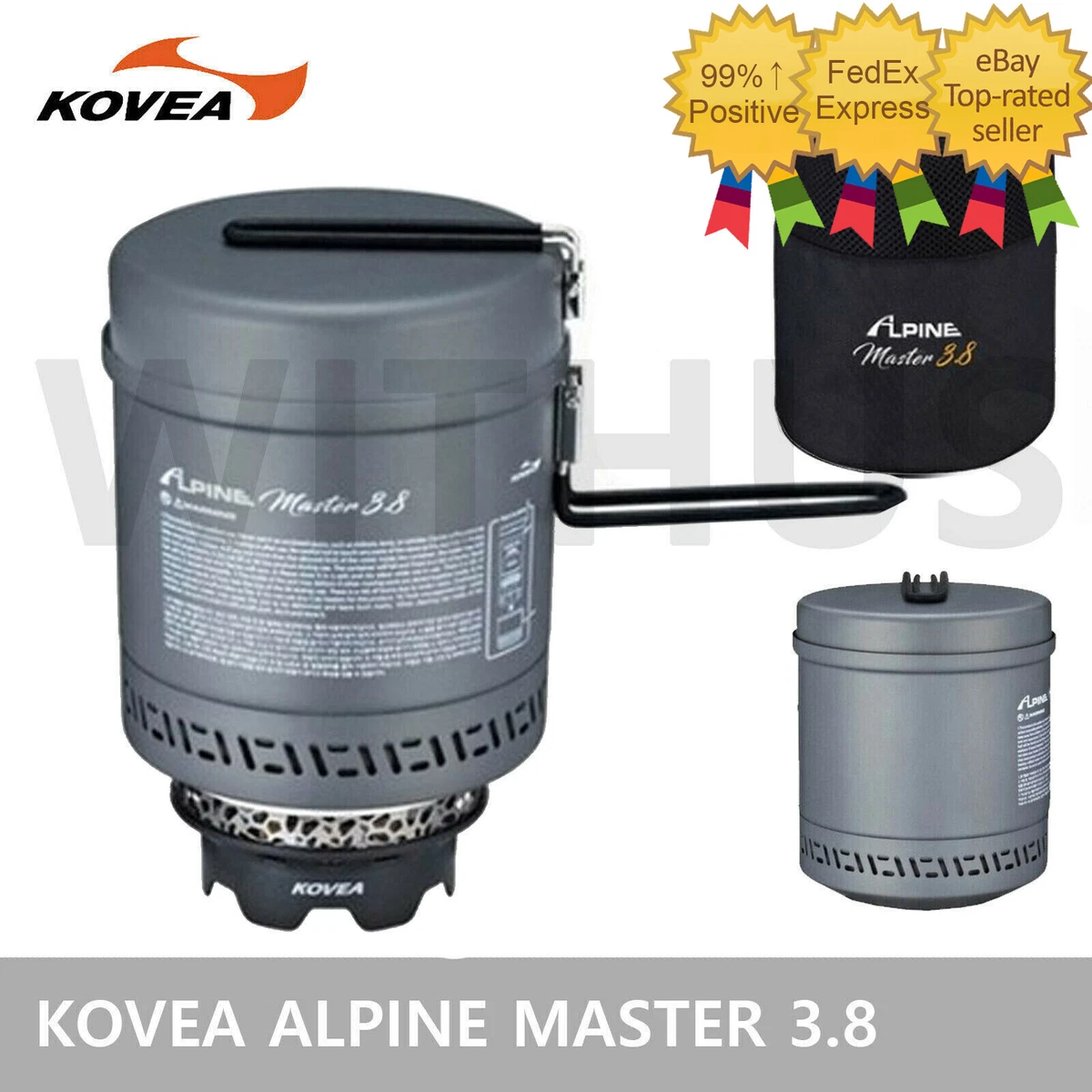 KOVEA ALPINE MASTER 3.8 All-in-one Portable Stove and Pot Camping -Express