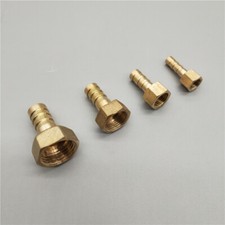 Straight Brass BSP Female Barb Hosetail Connector Fitting Fuel Air Gas Water Oil