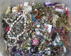 5+ lbs Huge Lot Costume Jewelry VTG Now Junk Art Craft & Wear Resell Mix In