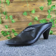 Treasure & Bond Women's  Mule Black Leather Pump 7.5 Medium Gently Used 2025