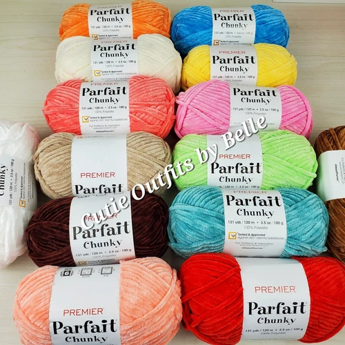 PARFAIT CHUNKY Premier Yarn 3.5oz 131 yds Choose color - product listing photo