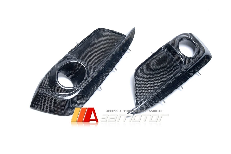 Juego de conductos de aire envolvente cubierta de luz antiniebla de fibra de carbono para HONDA Civic 2016-2021 Foto 2 de 3