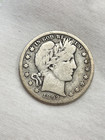 1892-S 50C Barber Half Silver Dollar San Francisco Mint Fifty Cents Key Date!