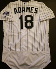 Cristhian Adames 2016 Home Opener Colorado Rockies Game Used Jersey! MLB Holo!