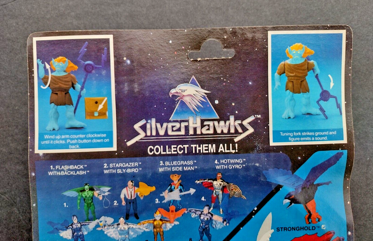 Vintage 1987 Kenner Silverhawks Windhammer with Tuning Fork