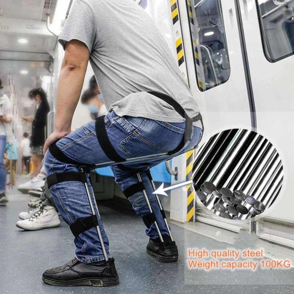 Anywhere Chair Invisible Chair Leg Brace Magic Stool Wearable Ergonomic