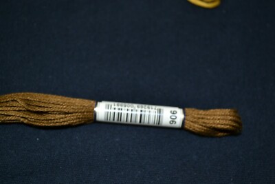 Anchor Cotton Threads for Embroidery Shade 906 Brass Dark