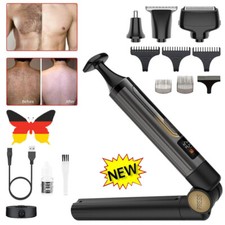 4 in 1 Körperhaarentfernung Elektrischer Rückenrasierer Rasierapparat Trimmer