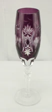 AJKA Marsala Champagne Flute Amethyst Purple
