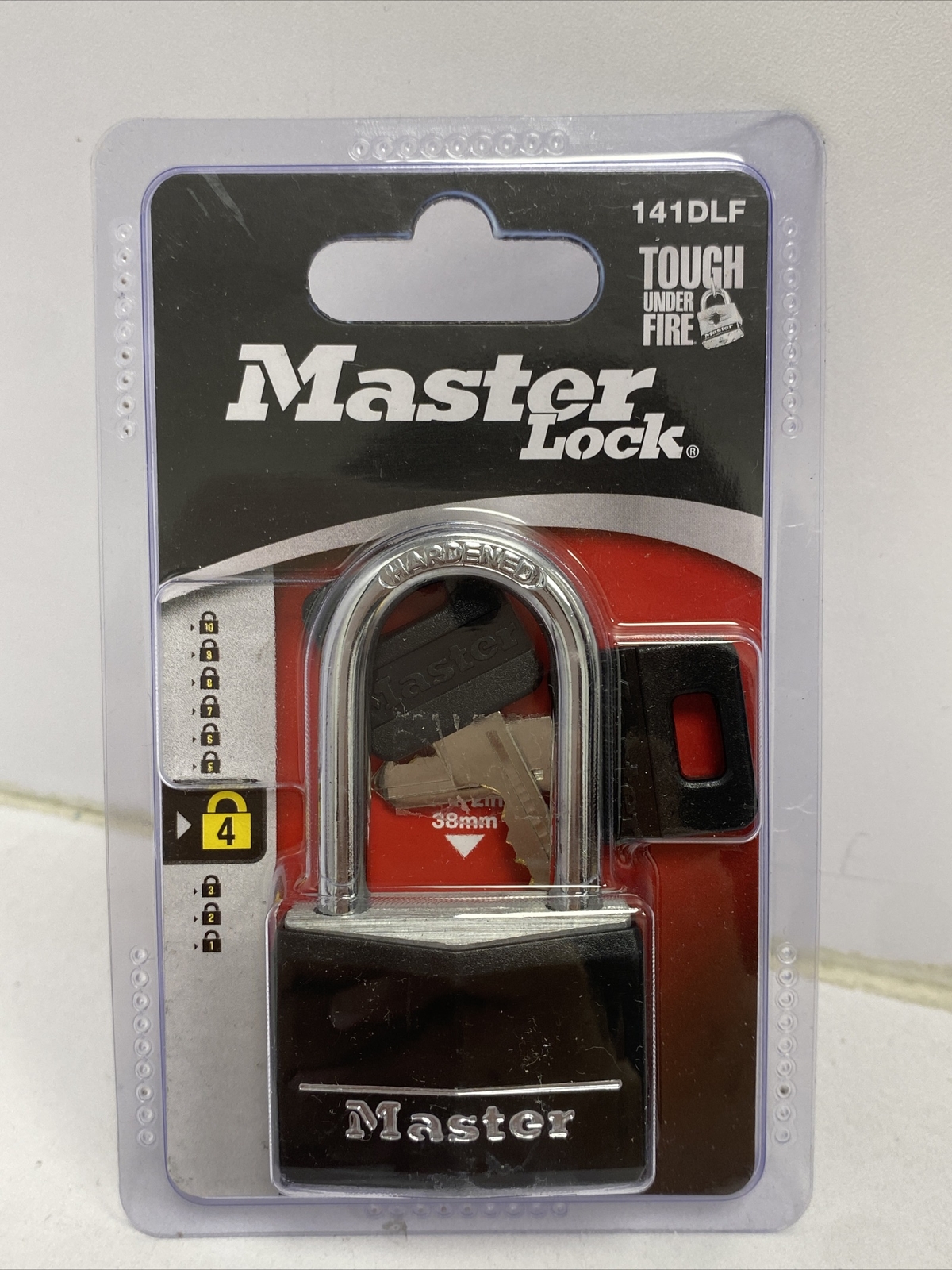 Master Lock 141DLF Covered Aluminum Padlock With Key Black for  