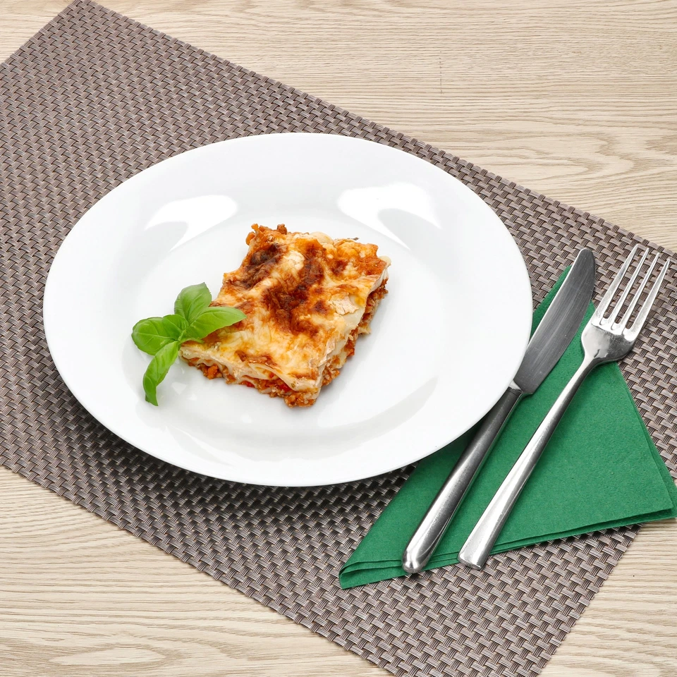 6x Tommy Speiseteller Ø24cm weiß Porzellan 6 Personen große Platte Ess-Teller - Bild 4 von 4