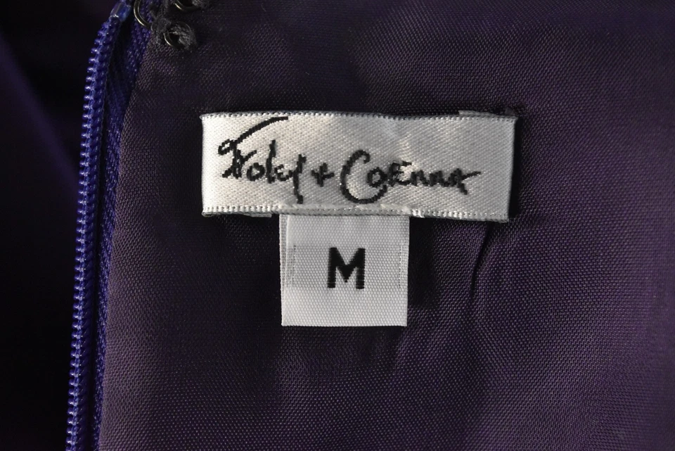 Foley + Corinna Womens Dress Size M Purple Solid Sheath Strapless Short Cocktail - Image 4 of 4