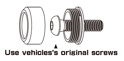 Sell License Plate Frame Screws Fasteners Black Screw Caps Set New In - Foto 11