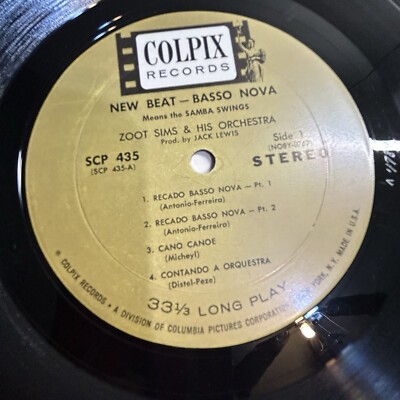 ZOOT SIMS And His Orchestra LP- New Beat Bossa Nova Means The