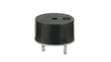 12V Subminiatur Summer, Piezosummer schwarz,  Dauerton, 8mA, 3-16V, 85dB, AS5