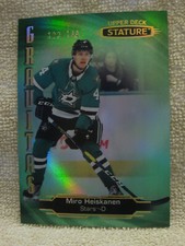 2020-21 Upper Deck Stature Gravitas Green #G10 Miro Heiskanen /149 Dallas Stars