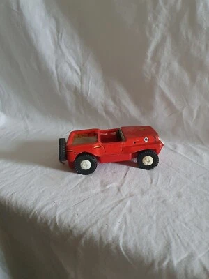 Jouet Voiture Jeep joustra métal rouge pour pièces - Photo 1/4