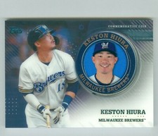 2020 Topps Series 2 Player Medallion Coin Relic TPM-KH Keston Hiura Brewers