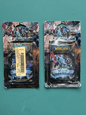 2x WarCraft Playing Card Pack Blood Gladiators 2006 See Pics-Loot Cards Possible