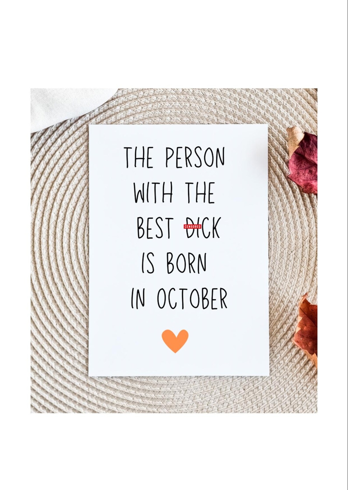 Funny October Birthday Card For Husband Dirty Birthday Card Birthday Card For