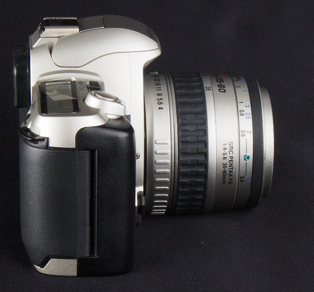 MIB Pentax ZX-50QD 35mm Film AF SLR + smc Pentax-FA 35-80mm