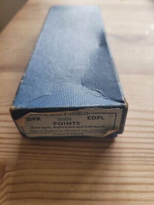 HORNBY DUBLO `OO` 3-RAIL #32222-EDPR/EDPL MANUAL POINTS LEFT & RIGHT ...