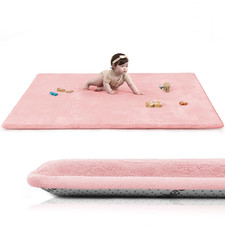 Baby Play Mat for Floor,1.3" Thick Elasti-Foam 50" 74" Playpen Mat for Tummy Tim