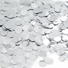 3000 PCS Silver Confetti Circles 10mm for Party Wedding Table Decoration