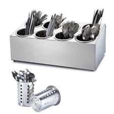 tonchean Commercial Utensil Holder for Kitchen Counter, Silverware Organizer ...