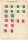 GB KG V CONTROL COLLECTION ½d to 1½d 18 x STAMPS DIFFERENT CONTROLS SHADE MH