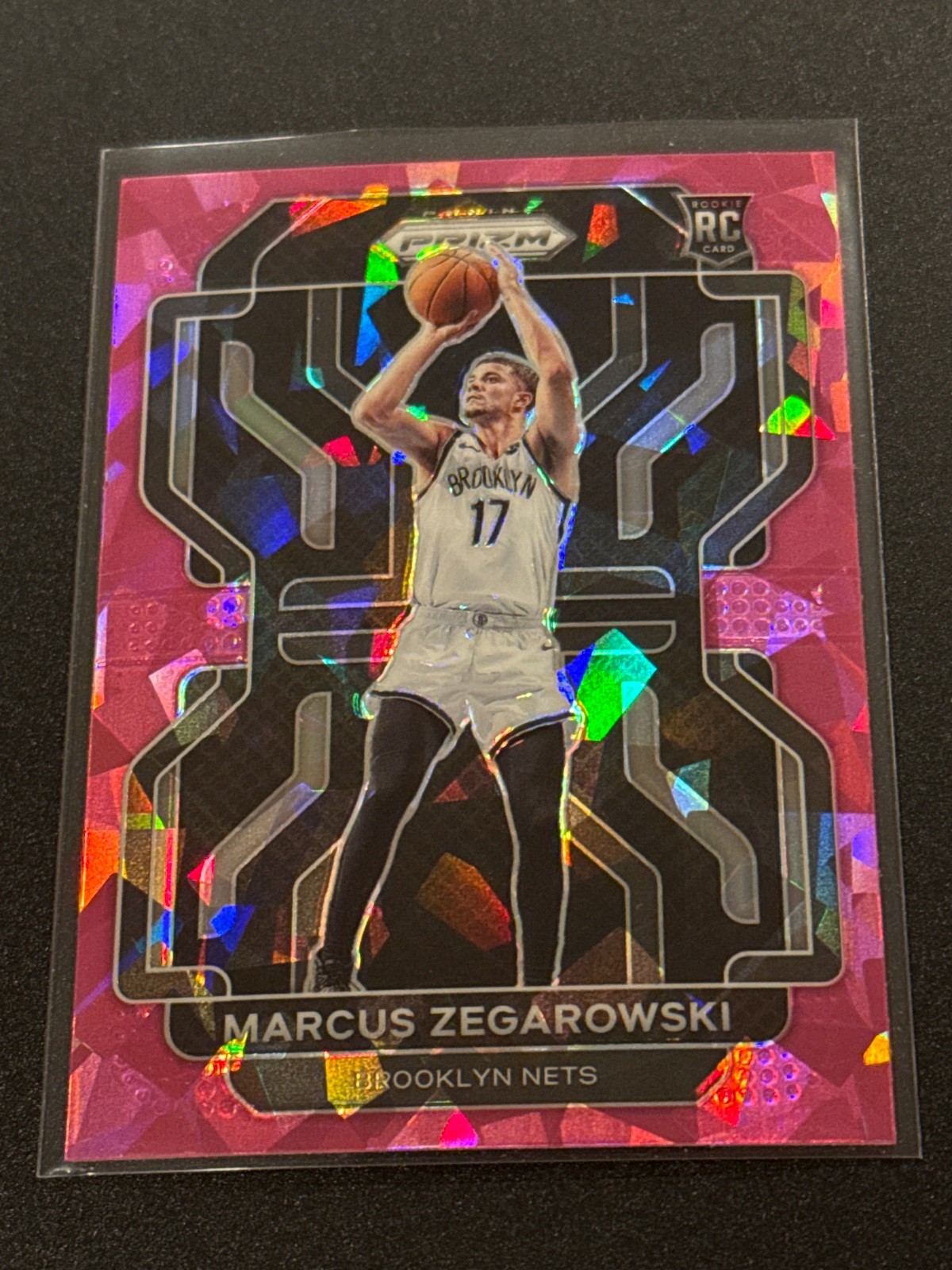 2021-22 Panini Prizm Marcus Zegarowski Pink Cracked Ice Parallel Rookie NM