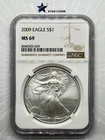 2009 Silver Eagle NGC MS69