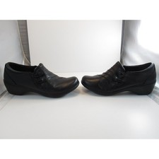 Clarks Collection Shoes Womens Size 10 Leather Slip On Soft Cushion Comfort