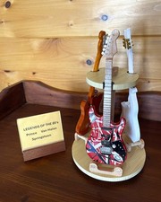 9" GUITAR TRIO DISPLAY -  LEGENDS OF '80's ROCK - SPRINGTEEN  PRINCE & VAN HALEN