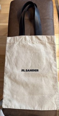 Jil Sander Tote Bag Beige Canvas women Bag Original Collection