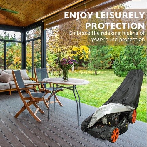 Lawn Mower Cover Water Resistant Heavy Duty Protector Push Mower Universal Cover - Picture 5 of 9