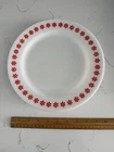 PYREX Penn Dutch Underplate Friendship Red Flower Plate  Rare Promotional Piece