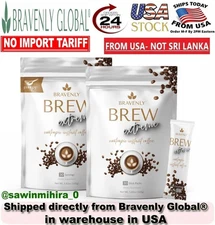 Bravenly Global BREW EXTREME Nootropic Instant Coffee - 30 Servings & US Seller#