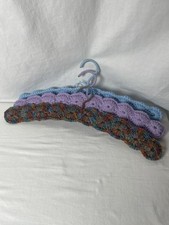 Crocheted Hangers Lot Of 3 Handmade