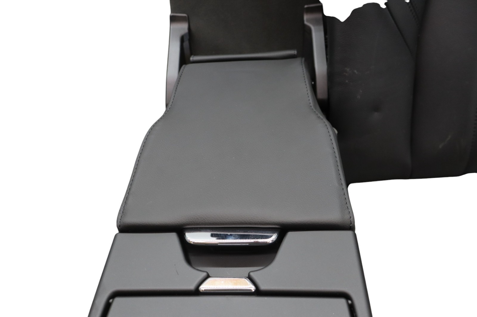 14-17 Maserati Ghibli M157 Rear Left Top Seat Cushion Trim w/ Armrest Black OEM
