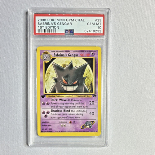 Sabrina's Gengar (1st Edition) graded PSA 10 for sale on eBay